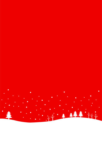 illustrazioni stock, clip art, cartoni animati e icone di tendenza di sfondo neve di natale - vertical copy space nobody christmas