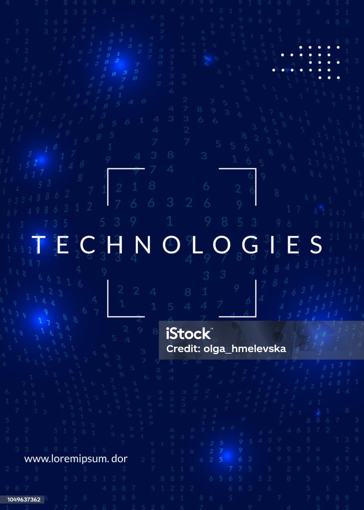 Quantum Computing Background Technology For Big Data Visualiza Stock ...