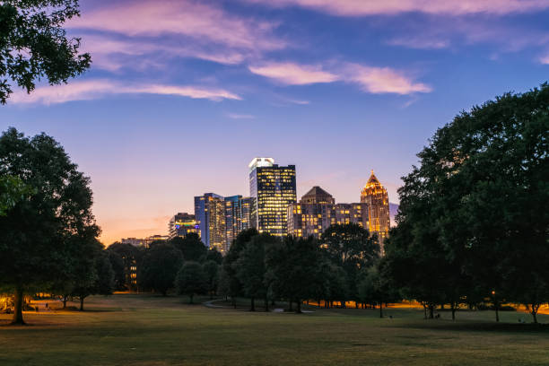 istock Atlanta cityscape at twilight 1049644114