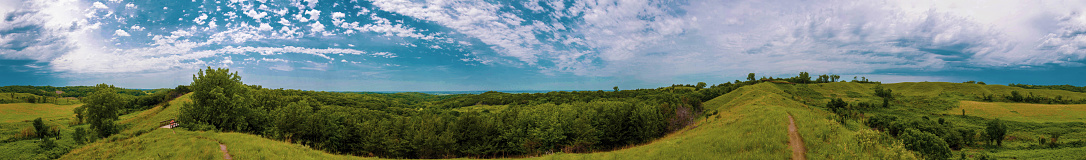 The beautiful Loess Hills in western Iowa