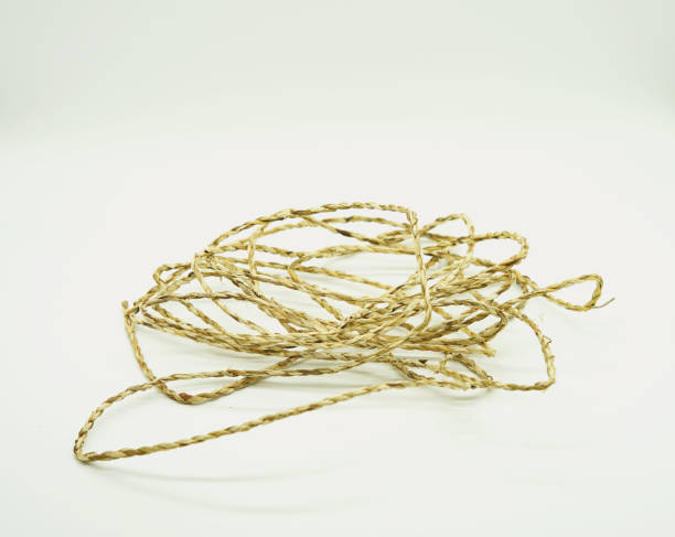 istock water hyacinth rope for decorated on light yellow background 1049701828