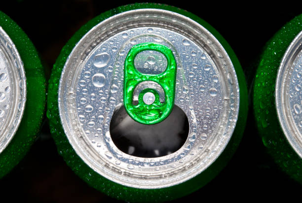 istock Open aluminum can of beer. 1049707646