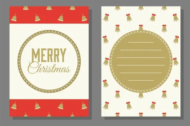 Vector illustration of Christmas theme, poster and invitation card template
