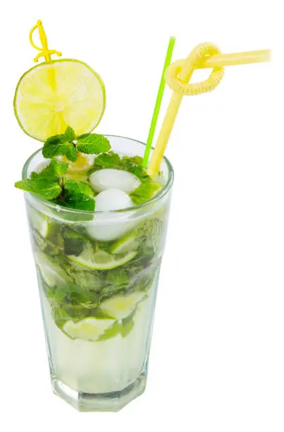 Photo of non alcohol mojito with ice