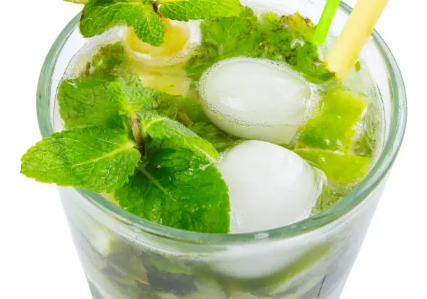 Photo of non alcohol mojito with ice