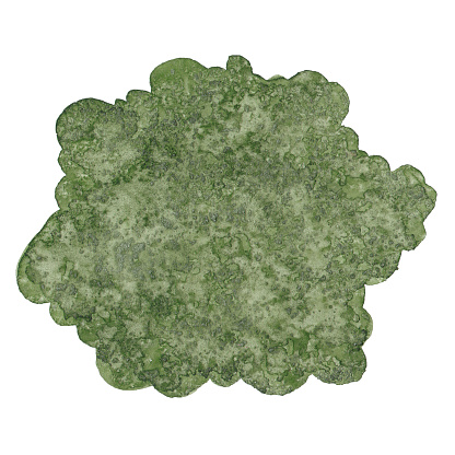 Khaki olive watercolor cloud background with a texture of salt\