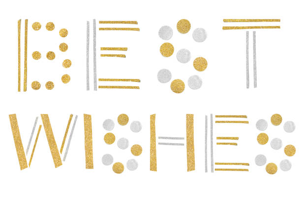 istock Best wishes text paper cut on white background 1049721624