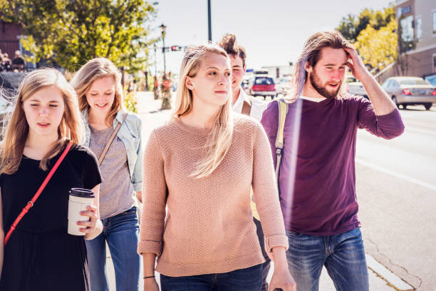istock Walking through town together and trying to decide where to go next 1049729744