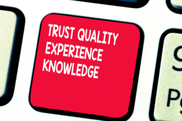 istock Conceptual hand writing showing Trust Quality Experience Knowledge. Business photo text Customer quality service and satisfaction 1049732850
