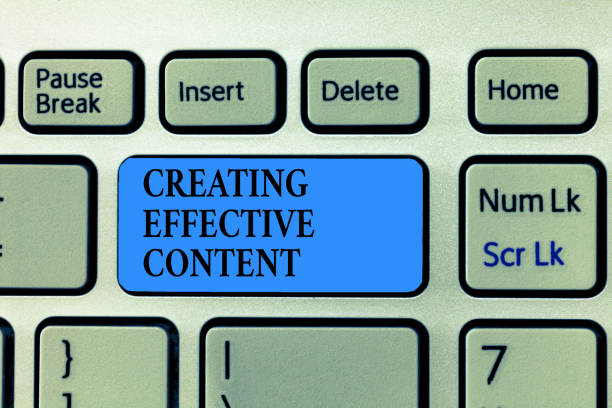 istock Text sign showing Creating Effective Content. Conceptual photo Valuable Information Informative User Friendly 1049733036