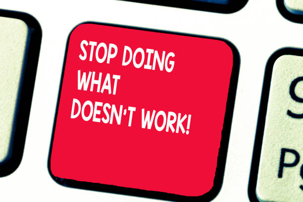 istock Conceptual hand writing showing Stop Doing What Doesn t not Work. Business photo text busy does not always mean being Productive 1049736152