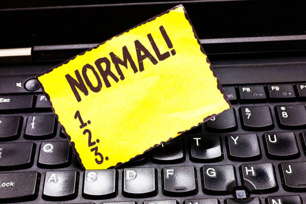 istock Word writing text Normal. Business concept for Conforming to a standard usual typical expected traditional 1049736214