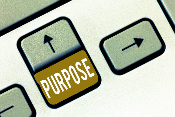 istock Conceptual hand writing showing Purpose. Business photo showcasing Reason for doing something Desired Goal Target Planned Achievement 1049736338