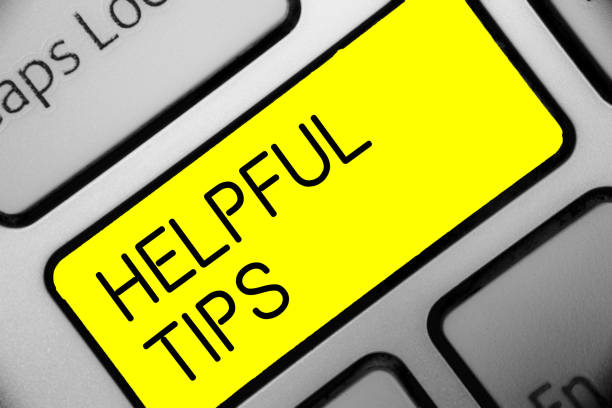 Conceptual hand writing showing Helpful Tip s is. Business photo text Ask an Expert Solutions Hints Consulting Warning Keyboard yellow key computer computing reflection document.