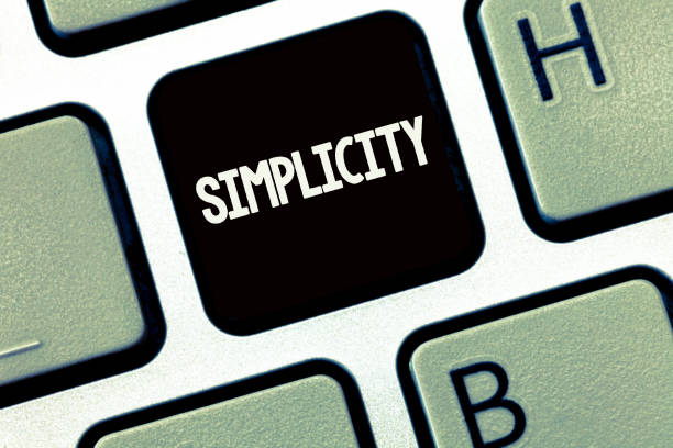 istock Handwriting text writing Simplicity. Concept meaning Quality or condition of being simple easy to understand or do 1049737134