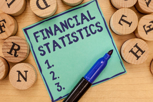 istock Handwriting text Financial Statistics. Concept meaning Comprehensive Set of Stock and Flow Data of a company 1049737708