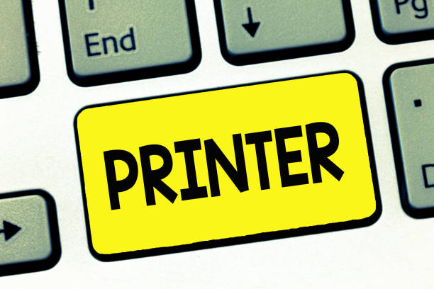 istock Word writing text Printer. Business concept for Device used to print things made on computer Office equipment 1049738696