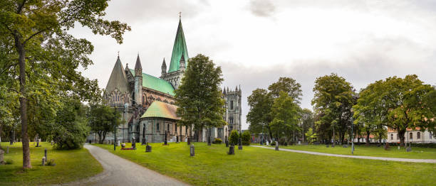 istock The Nidaros Cathedral and cemetery, Trondheim, Norway. 1049758918