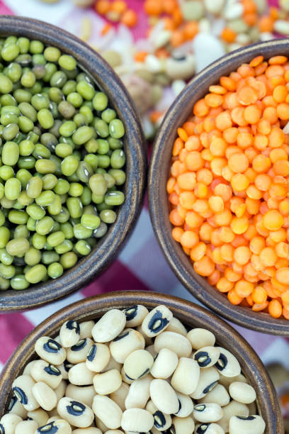 istock The Dried foods; mixed raw legumes, background 1049774734