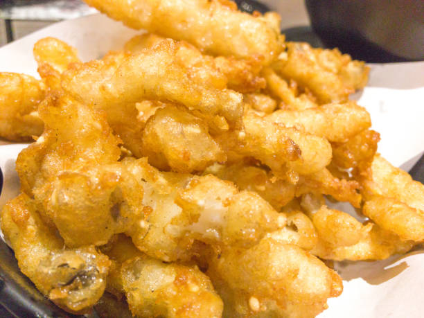 istock batter-fried mushroom on dish 1049775226
