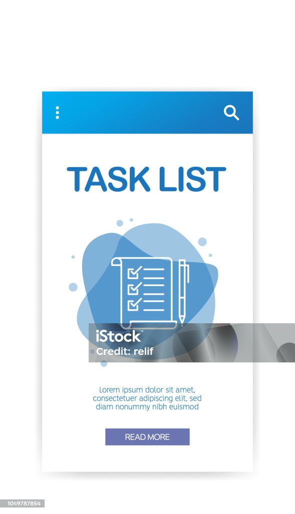 List Description Task Task List Infographic Stock Illustration - Download Image Now ...