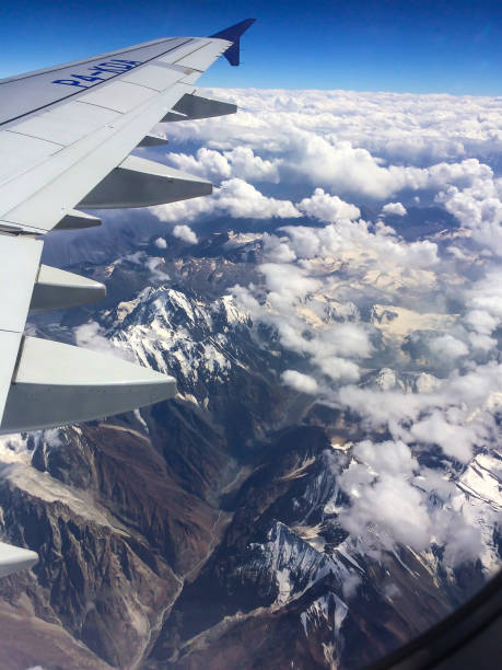istock Himalayas from the airplane window 1049795600