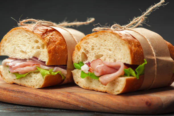 istock sandwich on a wooden table 1049798900