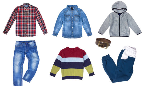 istock Collage of menswear isolated on white background 1049808004
