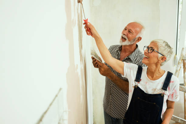 istock Couple remodeling their home 1049811336