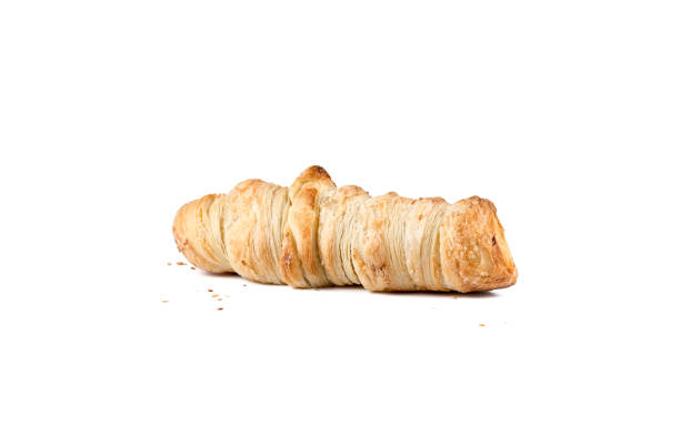 istock Roll pastry with hot-dogs, isolated on white background 1049815136