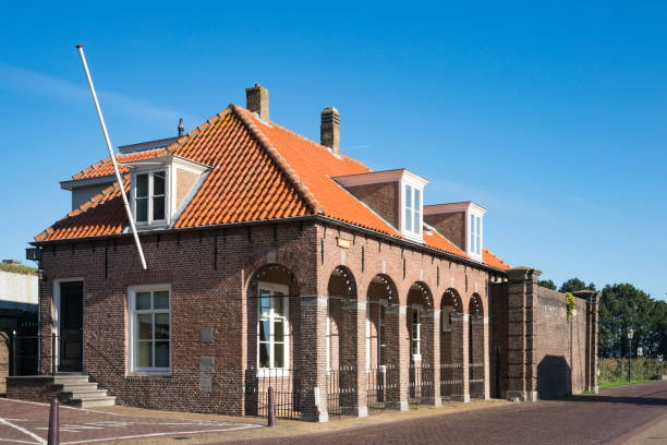 street along harbor in Willemstad. Holland