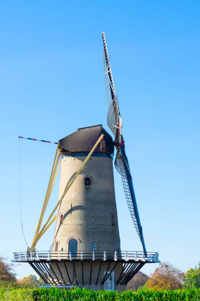 istock mill called D'Orange in Willemstad, The Netherlands 1049827750