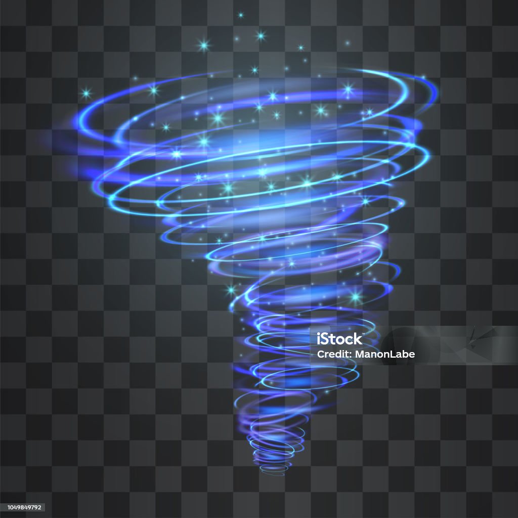 Badai Vector Efek Cahaya Badai Musim Dingin Vektor Bersinar Tornado Berputarputar ...