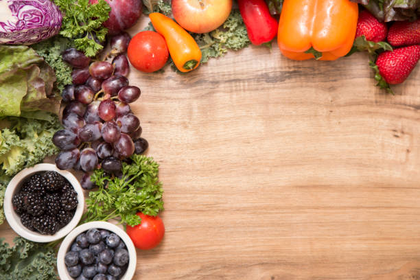 istock Healthy fruits and vegetables. 1049863006