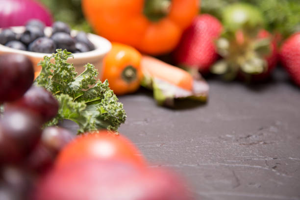 istock Healthy fruits and vegetables. 1049863026