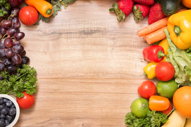 istock Healthy fruits and vegetables. 1049863084