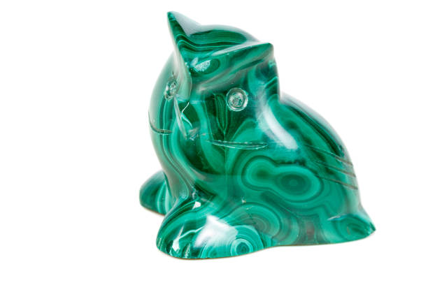 istock macro mineral stone owl from malachite 1049870056