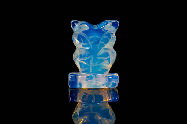 Vintage Murano glass vases at a flea market in Italy