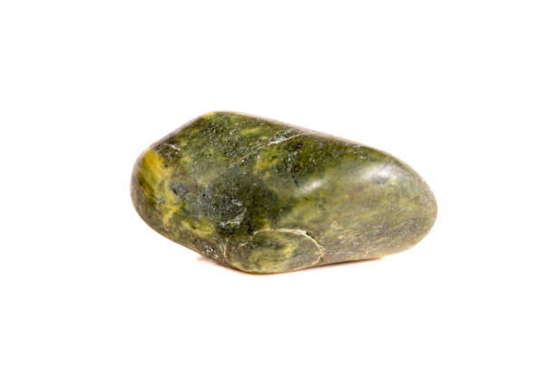 istock Macro mineral stone jasper on a white background 1049870470