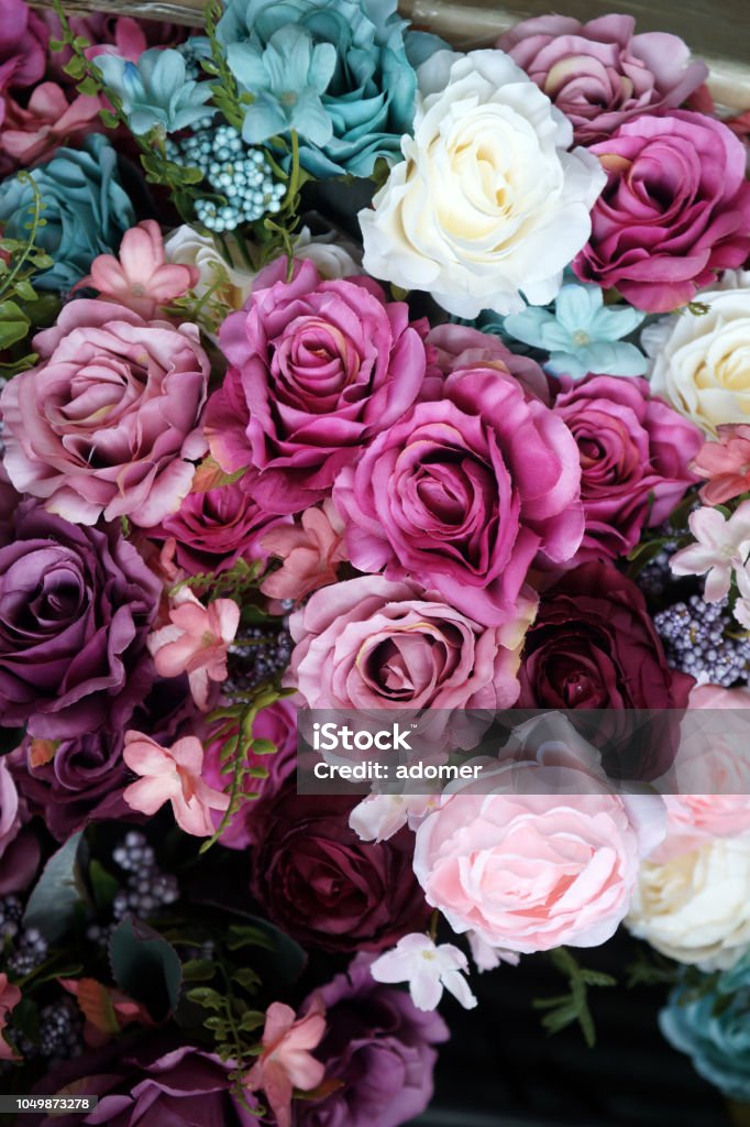Fleurs imitations multicolores - Photo de Fleur - Flore libre de droits
