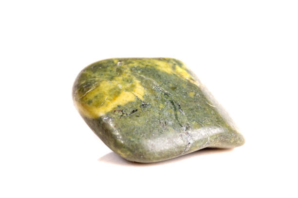 istock Macro mineral stone jasper on a white background 1049883776