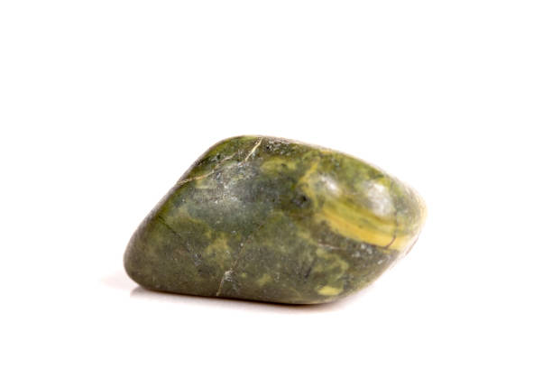 istock Macro mineral stone jasper on a white background 1049883878
