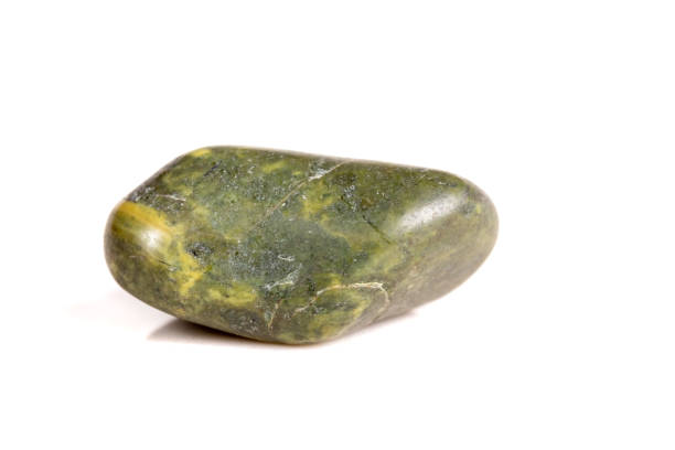 istock Macro mineral stone jasper on a white background 1049883938