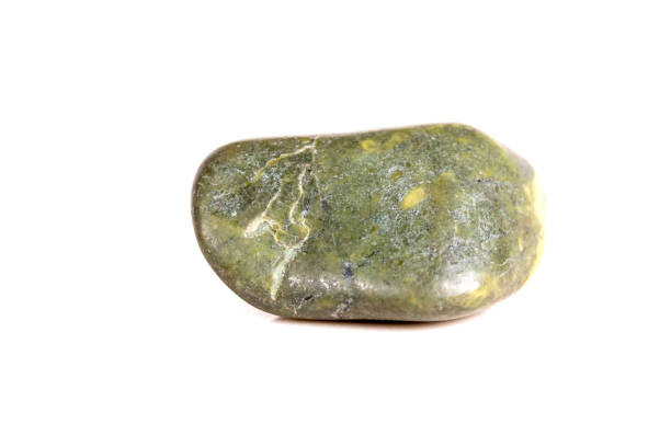 istock Macro mineral stone jasper on a white background 1049883950