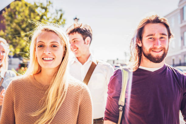 istock Group of University Studentd walking together 1049884092