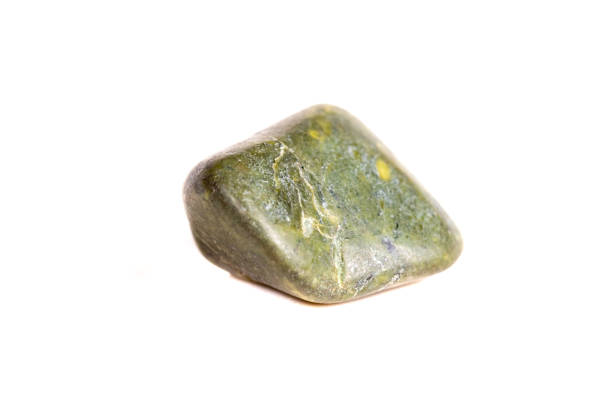 istock Macro mineral stone jasper on a white background 1049884520