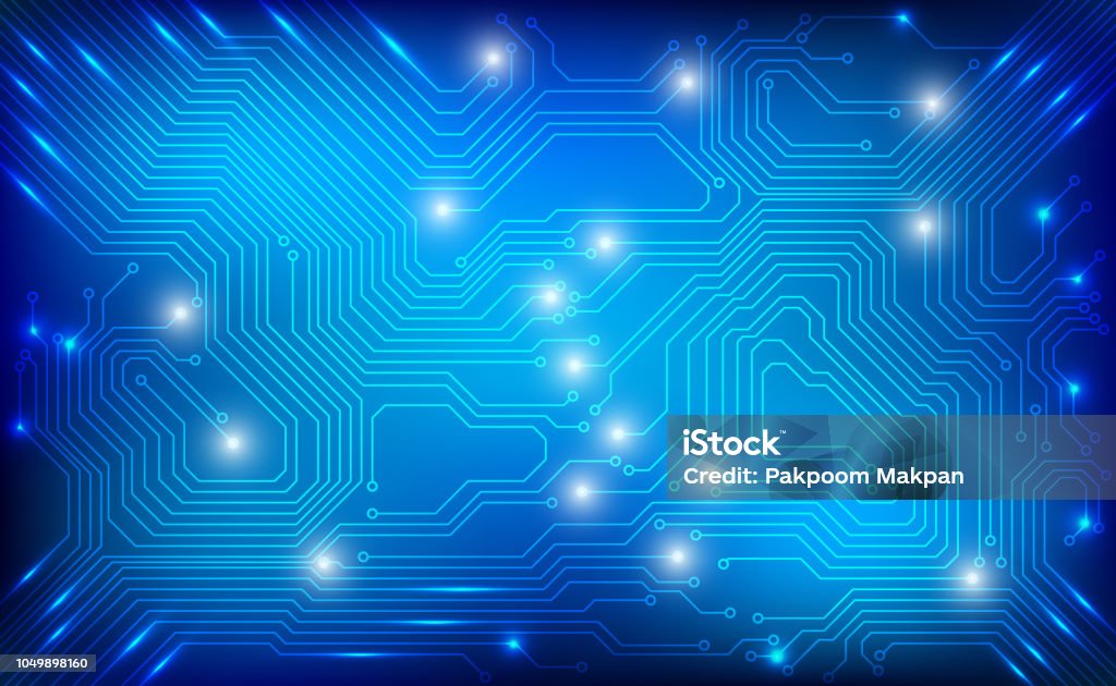 Circuit Board Hi Technology Sci fi Cyber Security Concept Vector Background. Circuit Board Hi Technology Sci fi Cyber Security Concept Vector Background. Abstract Blue Binary Digital Number Code And Illustration Circuit Board stock vector