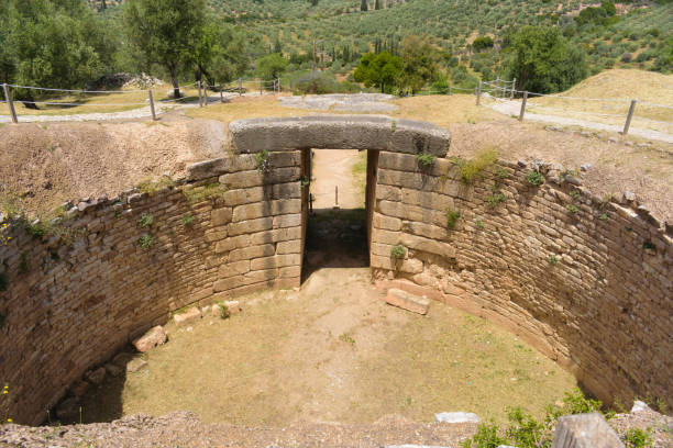 istock Ancient Mycenae archaeological site, Peloponnisos, Greece 1049898832