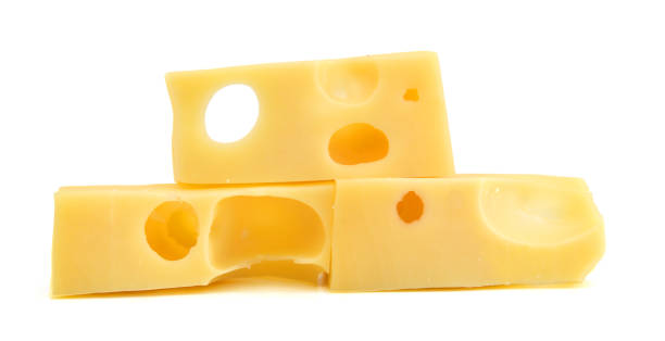 istock piece of cheese isolated on a white background 1049904050