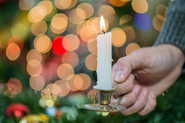istock Christmas Eve Candle 1049913530